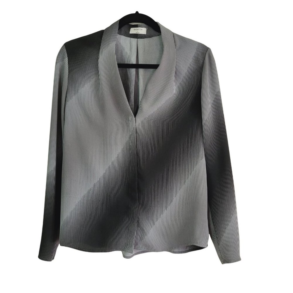 Babaton Striped Long Sleeve Blouse